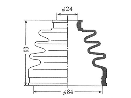 セイケン(Seiken) ドライブシャフトブーツキット SB128 600-00128