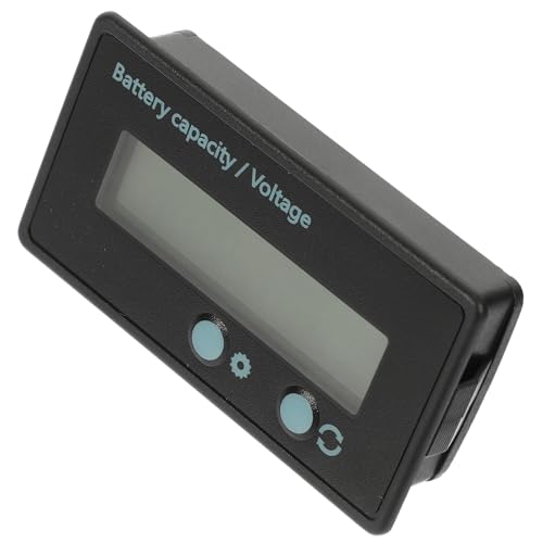 Operitacx 1Juego Medidor Capacidad De Batería Indicador De Energía Para Baterías Herramienta De Medición Para Hogar y Vehículos Eléctricos