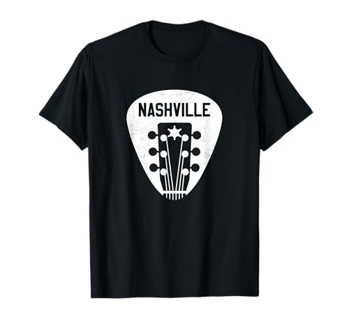 Nashville Guitar Pick T-Shirt Country Music City Guitarrista Camiseta