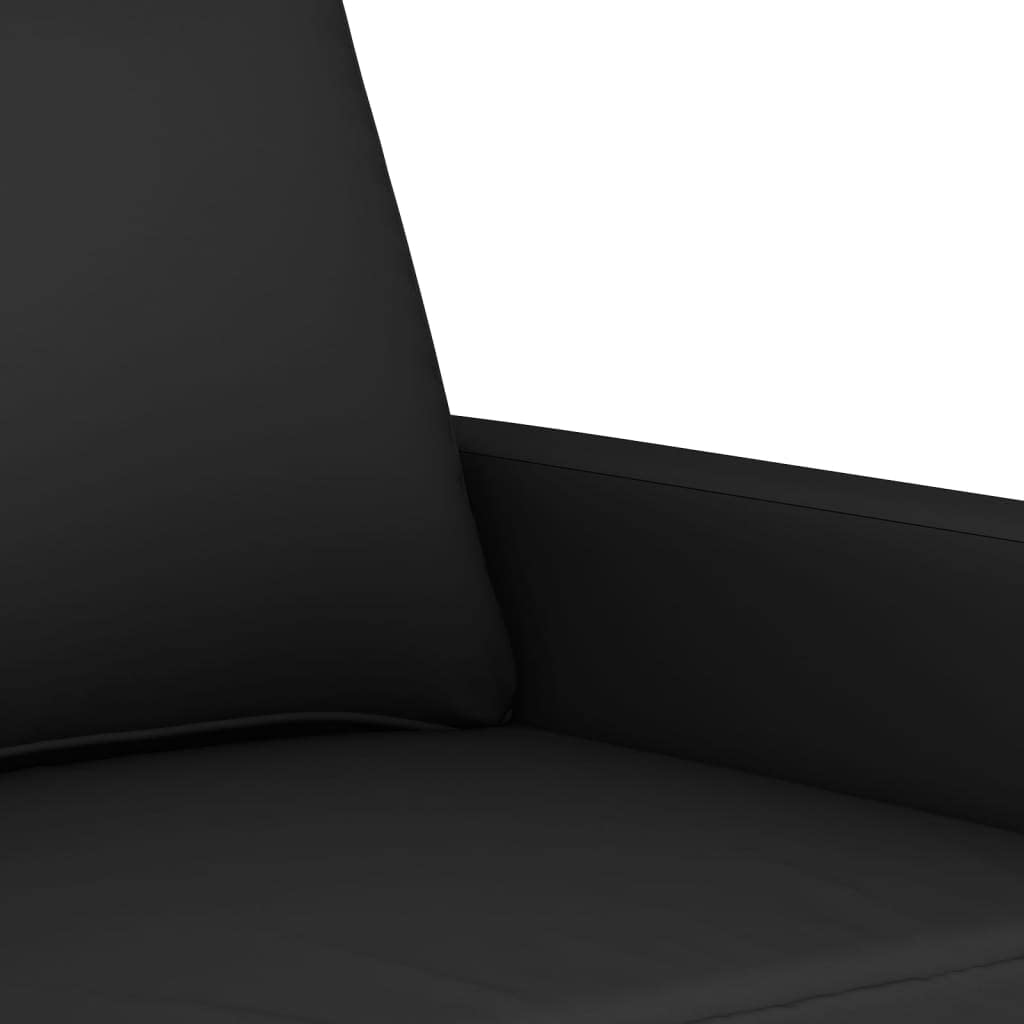 vidaXL Divano a 3 Posti Nero 180 cm in Velluto