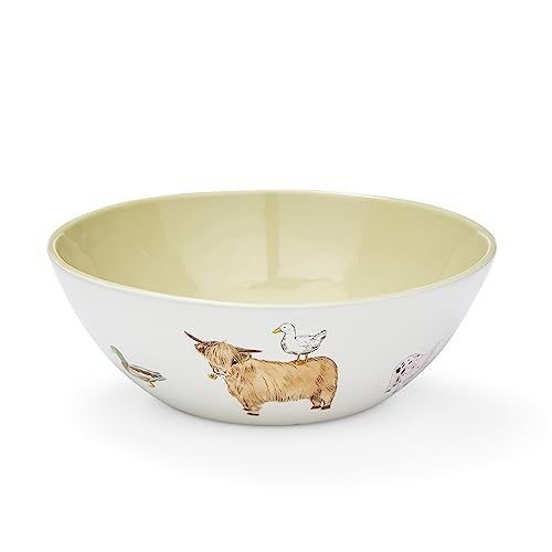 Cooksmart British Designed Serving Bowl | Salad Bowl Perfect for The Dinner Table | Serving Bowls Great for Serving Pasta, Salad, Snacks, Deserts - Buttercup Farm
