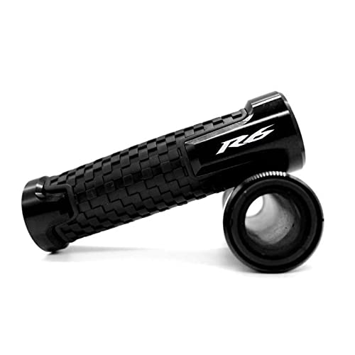 WestCH Motorrad Griff Für Yamaha YZF-R6 YZFR6 YZF R6 7/8'' 22mm Motorrad Knöpfe Anti-Skid Roller Griff Enden Griffe Bar Hand Lenker Motorrad-Lenkergriffe (Color : Black)