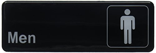 Winco Sign, 3-Inch by 9-Inch, Men