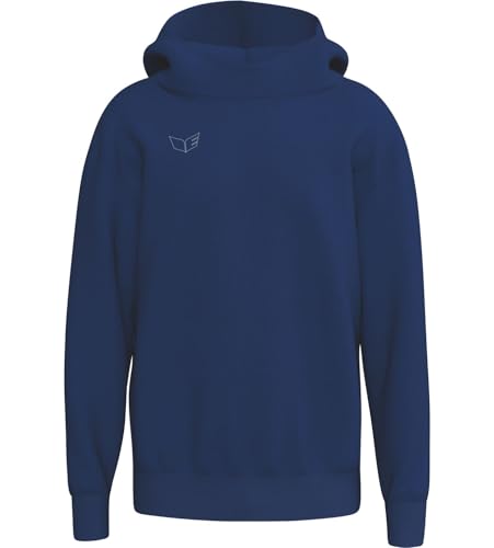 Sweat à Capuche Erima Premia en Molleton Épais XXL - Teinte Bleu Marine Mixte