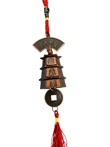 Image of numeroastro Tibetan Hanging Bell | Wind Chime for Homes, Offices, Cars for Positive Flow of Chee Energy (1 Pc)
