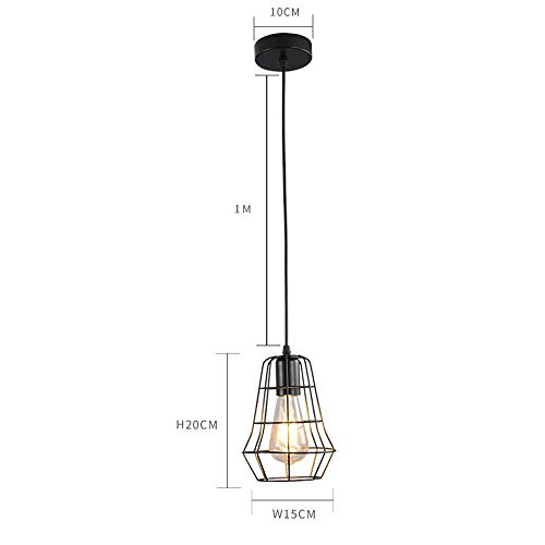 Luces de techo industriales para comedor y cafetería retro con diseño de tubería vintage 8