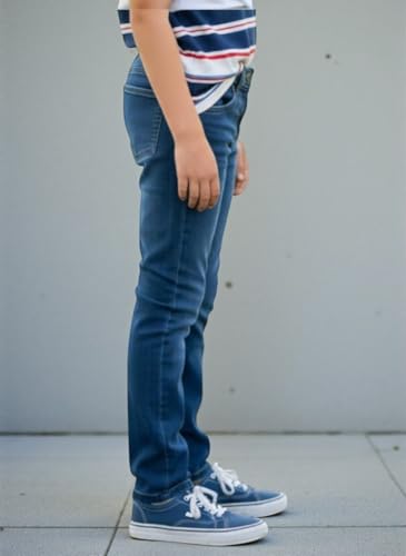 Image of Boys Denim Jeans, Blue, Slim Fit DN034