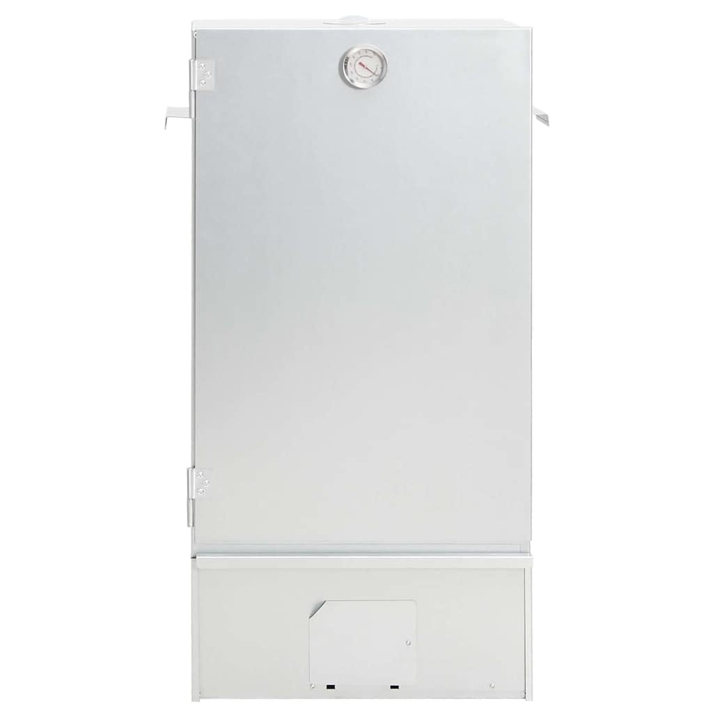 vidaXL Horno ahumador astillas Madera Acero galvanizado 44,5x29x83 cm, ahumador, Barbacoa de jardín, ahumador de jardín, Parrilla ahumador