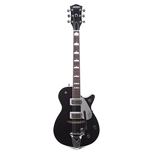 Gretsch G6128T-89 Vintage Select ’89 Duo Jet Bigsby Black – Guitare Électrique Personnalisée - Les Beatles, Paul McCartney, John Lennon, RIngo Starr, George Harrison Gretsch G6128T-89 Vintage Select '89 Duo Jet Bigsby Black - Guitare Électrique Personnalisée – Image 5