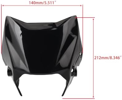 ABCERRSI Headlight Cover Compatible with Surron Ultra Bee E Bike Black - 1