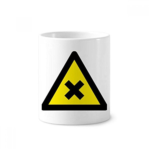 Gobelet céramique 350ml avec motif triangle interdit noir