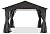 Hardtop Patio Gazebo with Curtains and Netting by ABCCANOPY