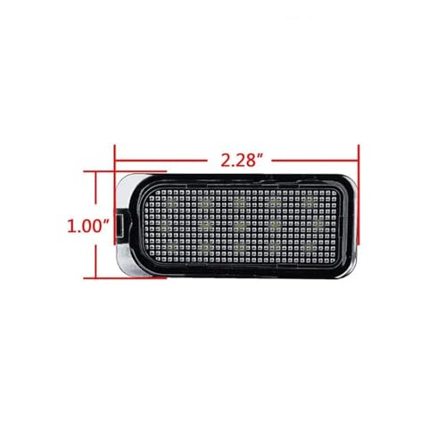 Luz LED matrícula Ford evita multas por bombilla fundida en Fiesta Transit 3