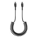 Fabriqué en TPE et PVC élastiques, ce câble usb c retractable résiste aux torsions, tractions et pliages répétés. Les connecteurs renforcés avec soudure laser et protection SR améliorée garantissent plus de 10 000 cycles de branchement pour une utilisation longue durée.