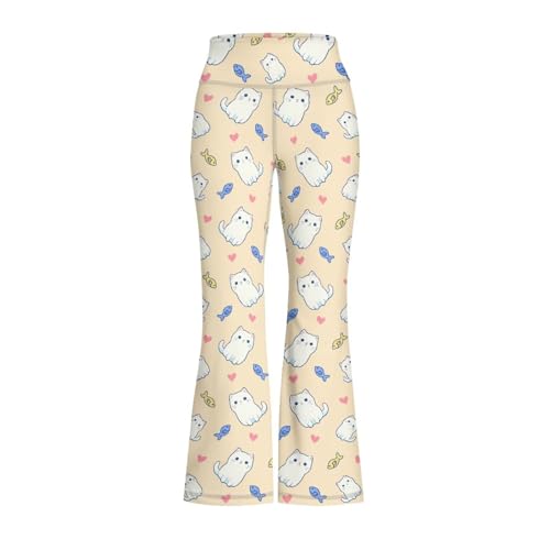 YEXIATODO Kids Bell Bottoms Pants Leggings for Girls Flare Yoga Pant Stretched Athletic Pants Workout Pant