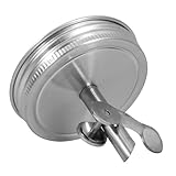 DECHOUS Ausgießer für Einmachgläser Auslaufsicherer Deckel mit Automatischem Öffnungs und Schließmechanismus für Flaschen für Flüssiggewürze