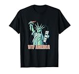 Photo Gallery wtf america statua della libertà speranza poster usa politica maglietta Photo Gallery wtf america statua della libertà speranza poster usa politica maglietta