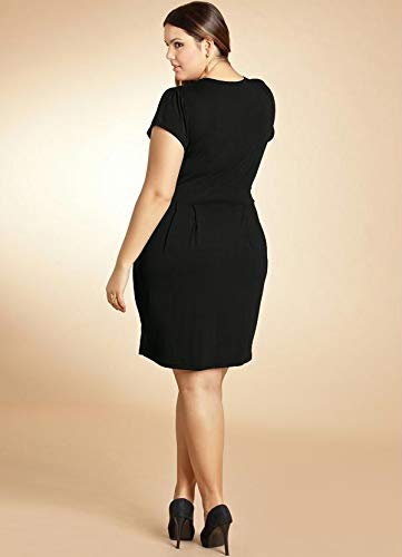 Vestido Plus Size Preto Feminino