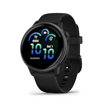 Garmin Relógio Vivoactive 6 Preto 42mm com Monitor Cardíaco de Pulso e GPS