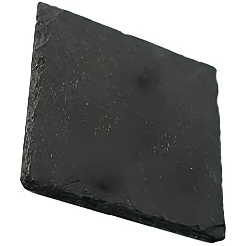 ULTECHNOVO Planches à Fromage en Ardoise 4Pcs Assiettes en Ardoise Planches de Charcuterie Noires Plateau de Service Assiettes à Sushi Affichage de Bijoux Tableau pour Viandes de Sushi