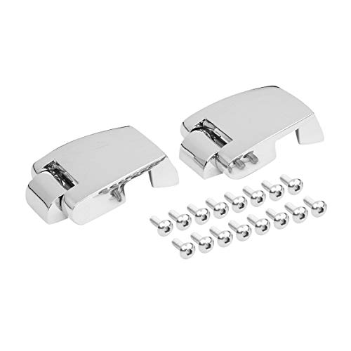 Green-L Chrome Razor Chopped King Tour Pack Trunk Lock Hinges Kit Fit for Harley Touring Models 1988-2013