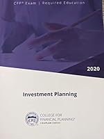 CFP Exam Required Education Investment Planning 2020 1475497903 Book Cover