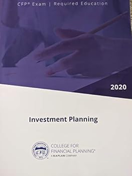 Textbook Binding CFP Exam Required Education Investment Planning 2020 Book