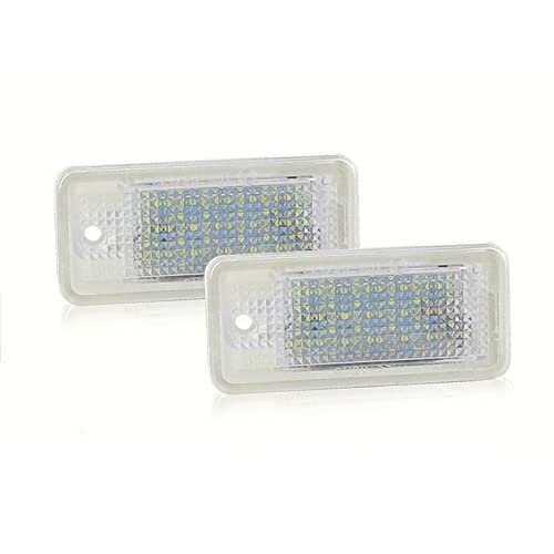 Luces para matrícula de coche Audi A3 8P y Q7 con luz blanca brillante anti parpadeo