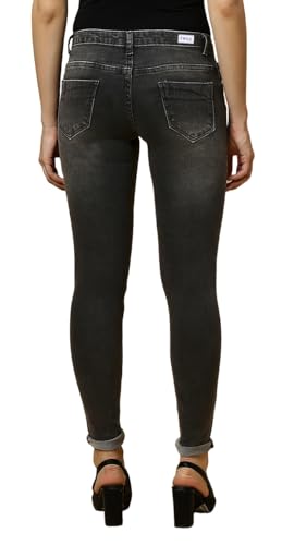 Image of TWGE - Women's Mid Rise Skinny Fit Jeans - Single Button, Stretchable Denim Pants - Ankle Length - Stylish Casual Wear Pack of 1
