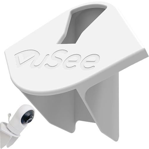 Image of Vusee Anywhere Baby Monitor Mount – Indoor Security Camera & Baby Camera Holder – Mini Shelf for Wall for Baby Camera Mount, No-Drill Installation – 1 Pack, White