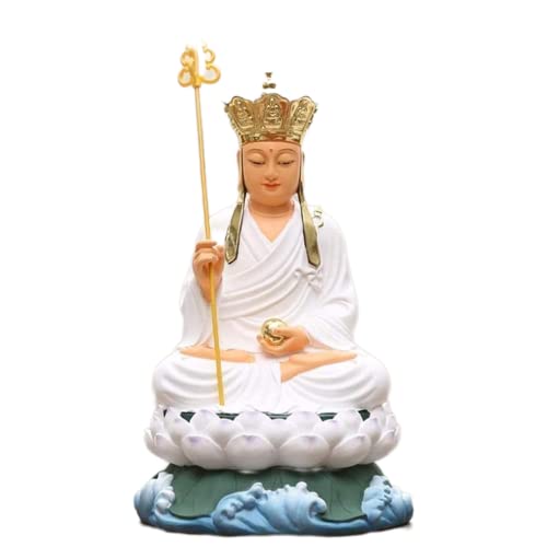 Statue Dizang Bodhisattva en résine fait main pour offrir paix et confort