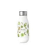 Flask Bottle with Matcha Whisks in Matcha White