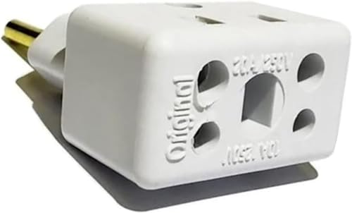 Kit 6 Adaptadores Tomadas Bob Esponja Benjamin 10A 20A Plug Pino Grosso 250v Plugue T Bivolt Origina