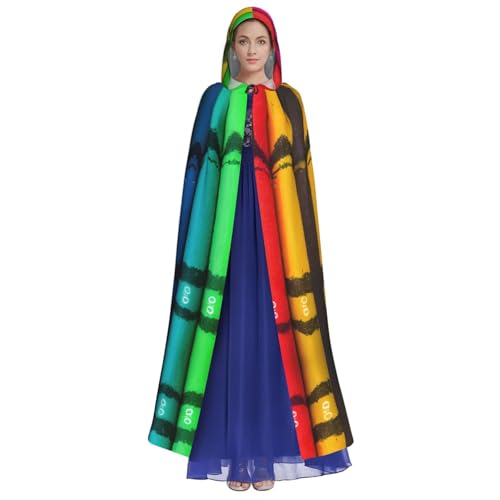 Cape de fête et veste à capuche Halloween mixte style crayons