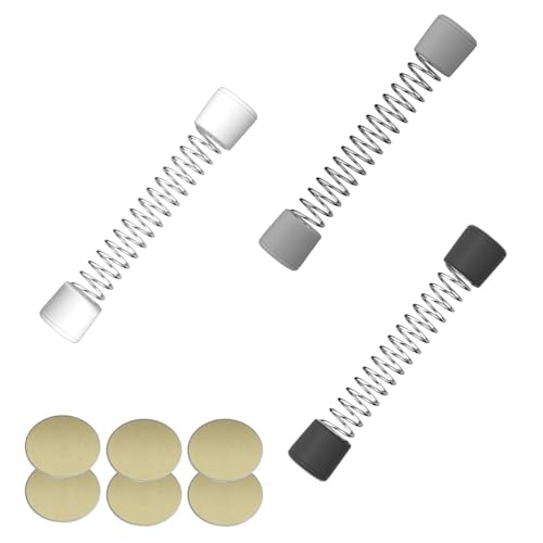 LINTRA 3 Piezas Tope Puerta Magnético, Resorte Soporte lavadora, 3 Colores Poste, Mantener Abierta