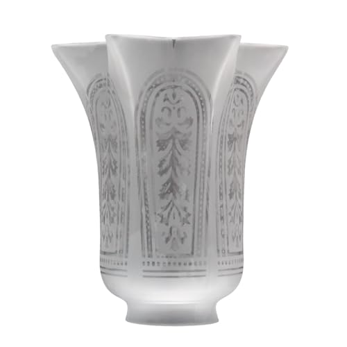 Image of Victorian Etched with Flare Glass Replacement Shade 2 1 /4 inch Fitter Lighting Parts New