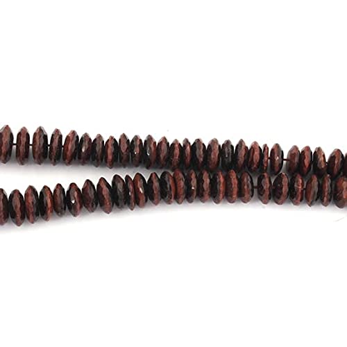 Perles rondelles œil de tigre brun 8-12mm pour création de bijoux uniques