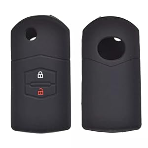 Siliconen Auto Afstandsbediening Sleutel Protector Cover Case Fob Shell Auto Accessoires 2 Knop Voor Mazda Demio 2 3 5 6…