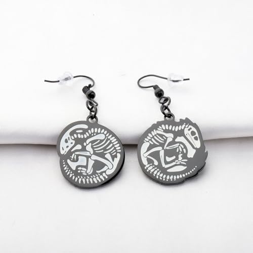 CENWA Dinosaur Bones Earrings Sleeping Dinosaurs Charm Jewelry Halloween Jewelry4