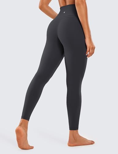 CRZ YOGA Women's Naked Feeling Workout Leggings 25 Inches - 7/8 High Waist Yoga Tight Pants