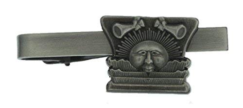 Kiola Designs Silver Toned Detailed Space Astronaut Square Tie Clip