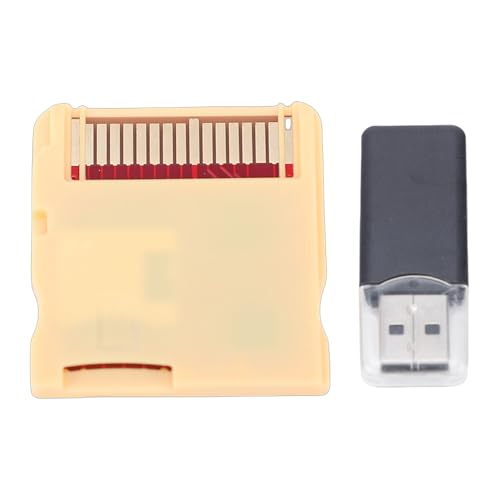 Annadue Tarjeta de Memoria para Videojuegos NDS para R4 Flashcart WOOD, Adaptador de Tarjeta Flash para Juegos de Consolas Profesionales para NDS/MD/GB/GBC/para Famicom/PCE (Conjunto WOODHK