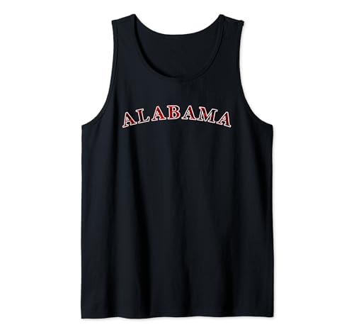 Tipografía Alabama Red Camo Camiseta sin Mangas