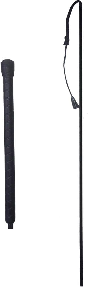 Intrepid International . 48 Rubber Grip Handle Stockyard Whip with Lash Ends