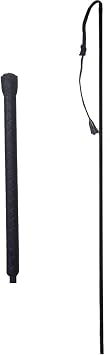 Intrepid International . 48 Rubber Grip Handle Stockyard Whip with Lash Ends