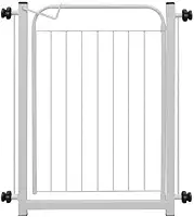 Portao Grade Para Cachorros Cercado Pet Ajustavel 78cm Ate 153cm Protecao Segura Para Caes e Criancas(Branco 78cm A 83cm)