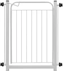 Portao Grade Para Cachorros Cercado Pet Ajustavel 78cm Ate 153cm Protecao Segura Para Caes e Criancas(Branco 78cm A 83cm)
