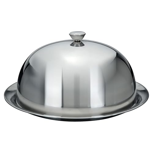 Food Cover Dome Plate Restaurant Stainless Steel Cloche Serving Dish Bell Jar