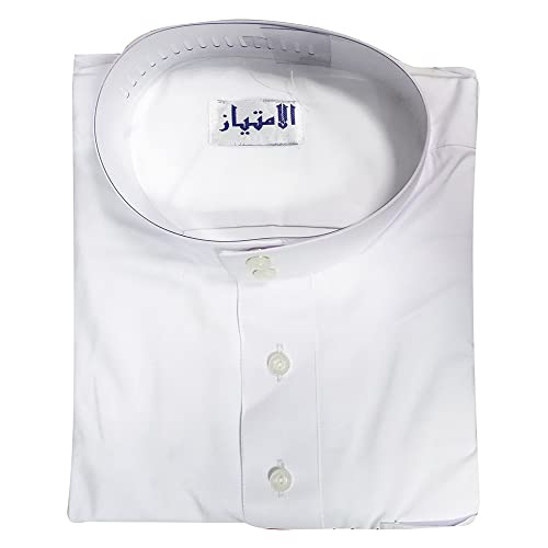 Traditional Dishdasha – Mens Saudi Style Thobe Classic - Full Length Long Sleeve Islamic Thobe - White