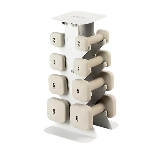 WeGym SafeGrip Square Dumbbells with Rack